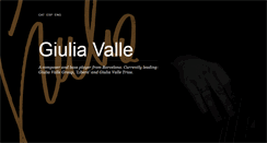 Desktop Screenshot of giuliavalle.com